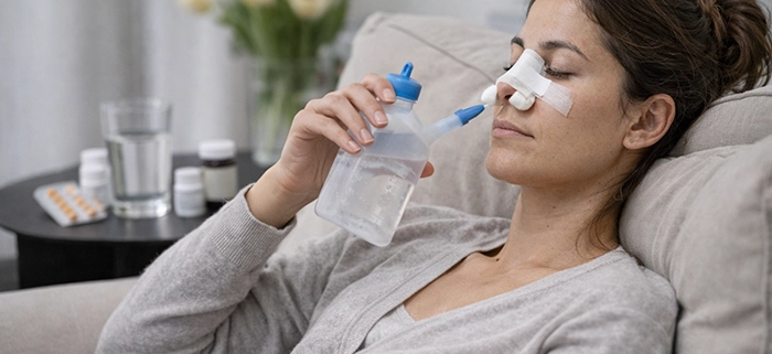 عمل انحراف تیغه بینی