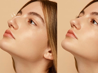 رفع قوز استخوانی و اصلاح زاویه بینی و پیشانی