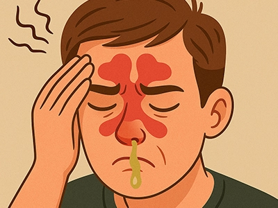 ترشحات چرکی و سردرد مزمن ناشی از سینوزیت